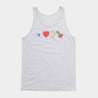 i love house beats Tank Top